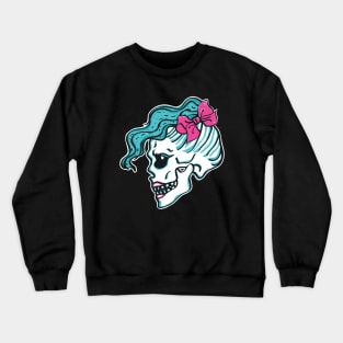 Girl Skull Crewneck Sweatshirt